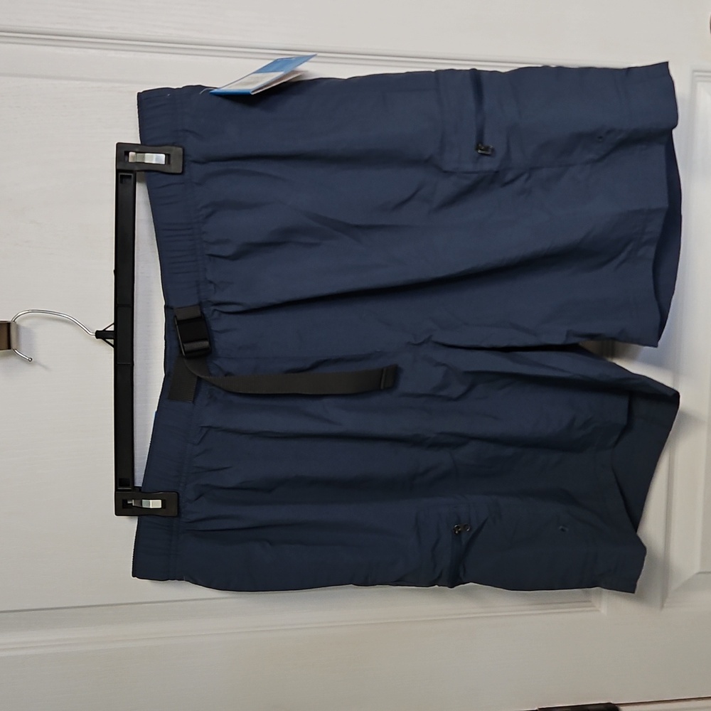 Columbia Mountaindale Mens 8" Shorts Blue Quick Dry - size XL Outdoor Hiking